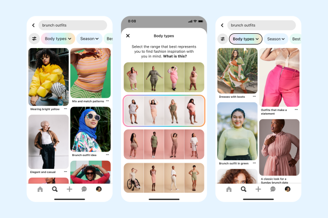 Pinterest announces industry-first body type technology to increase body  representation on platform