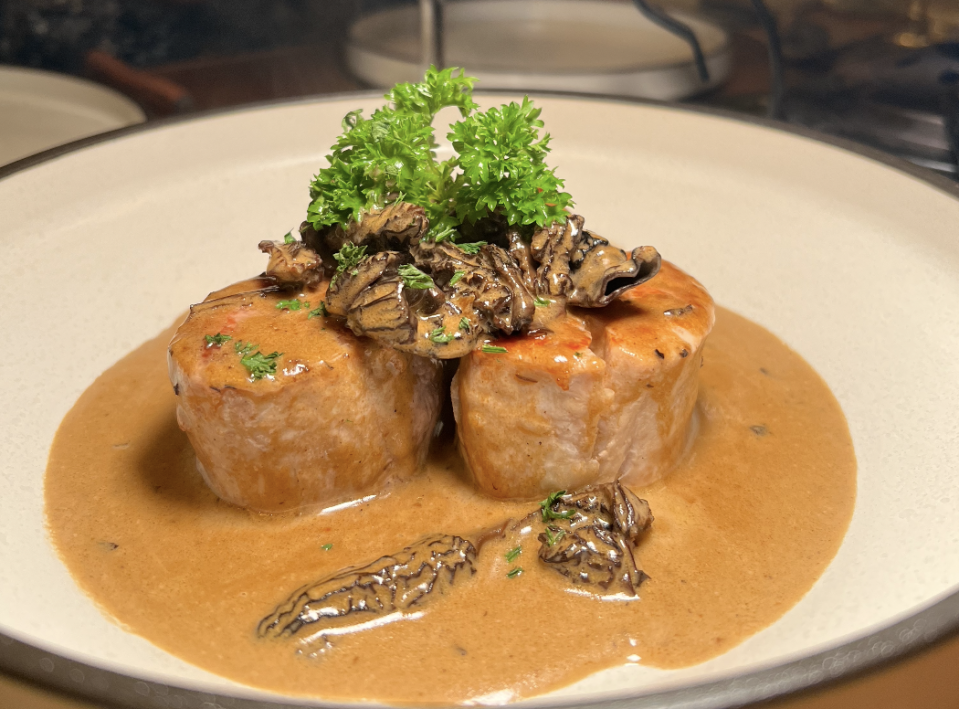 Pork Tenderloin with Morel Mushroom Sauce (Photo: Stephanie Zheng)