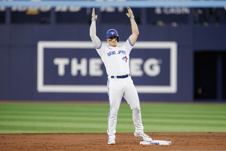 Matt Chapman在MLB 2023球季開季頭一個月火力四射。（Photo by Cole Burston/Getty Images）