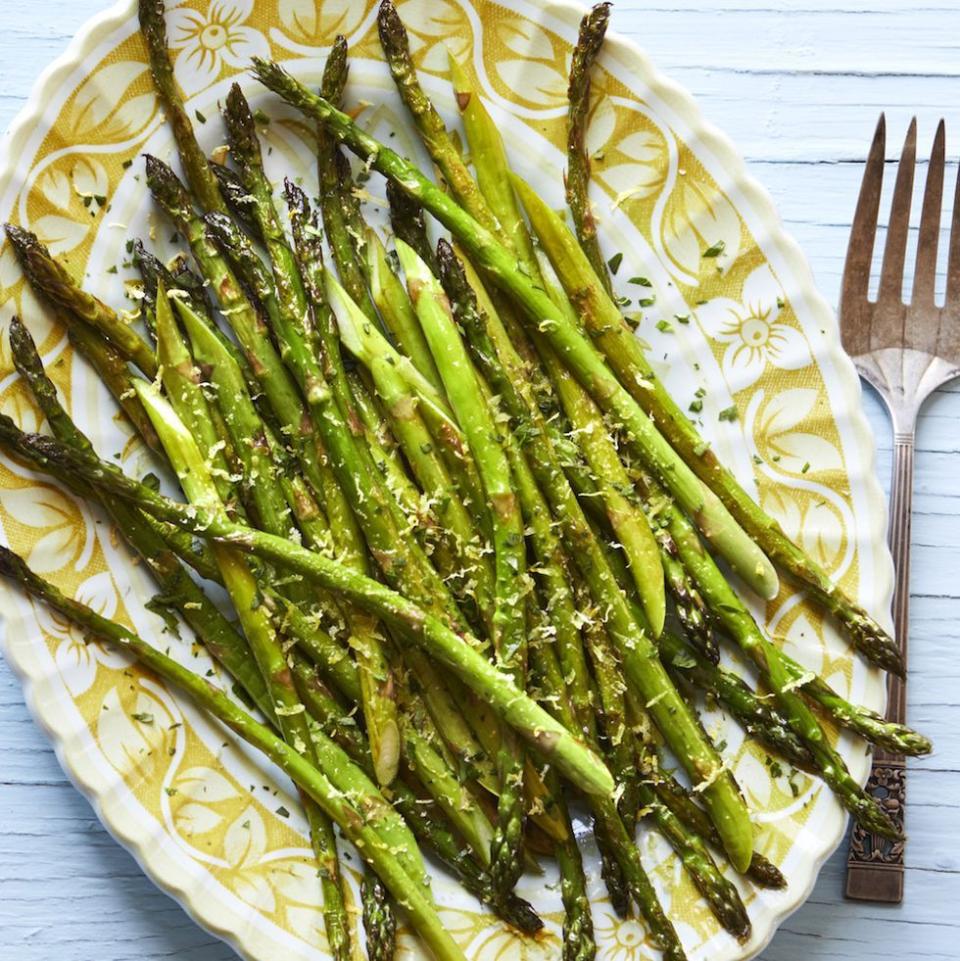 easter dinner ideas lemon roasted asparagus