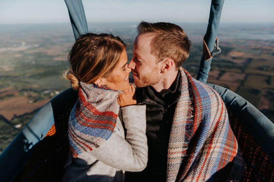 Take a hot air balloon ride.