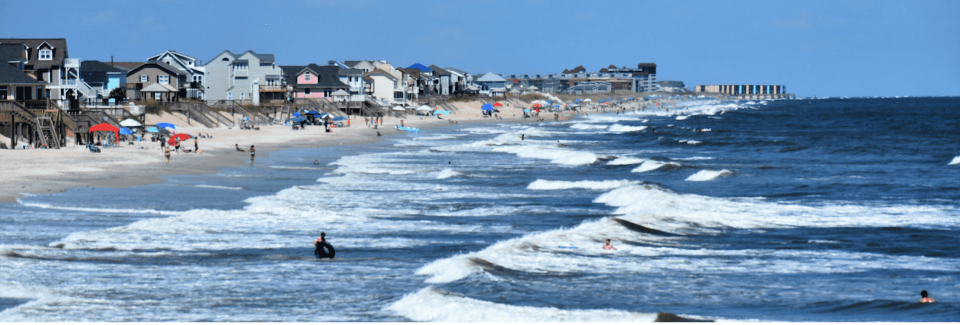 North Topsail Beach is packed in the summers.