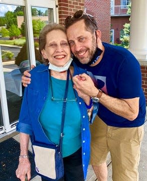 Serna Shatz and son Jay in Oakley July 2020.