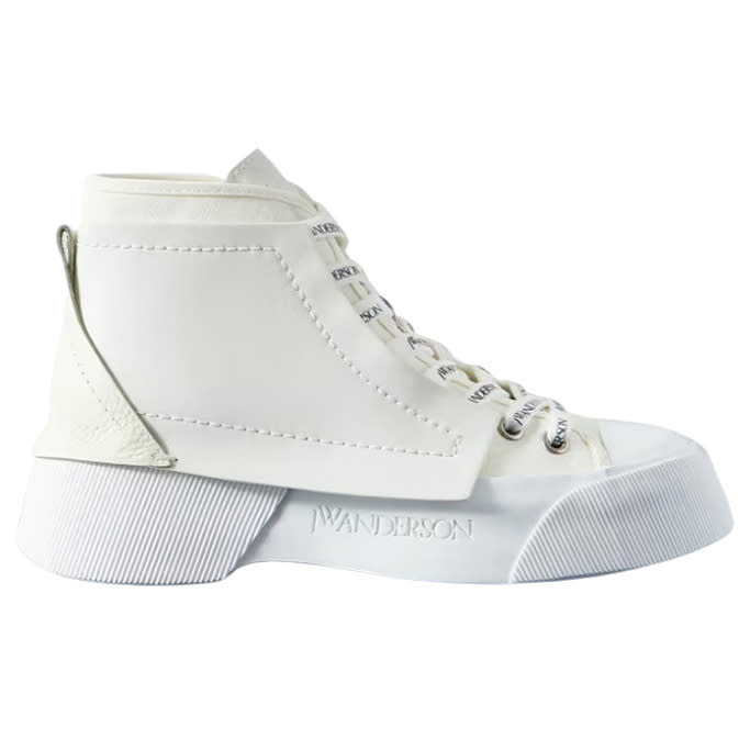 Paneled High-Top Sneakers