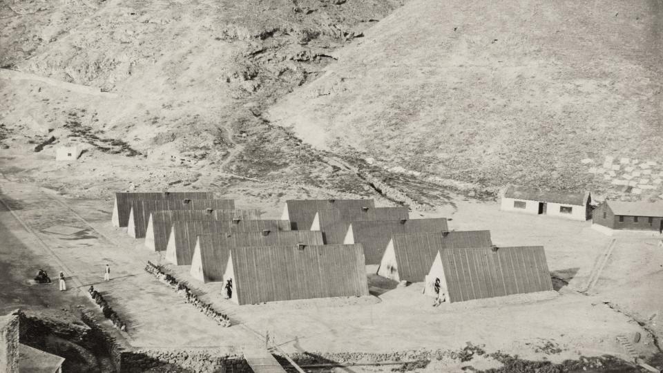 A picture of Rupert's Valley and part of its quarantine site taken in 1850.