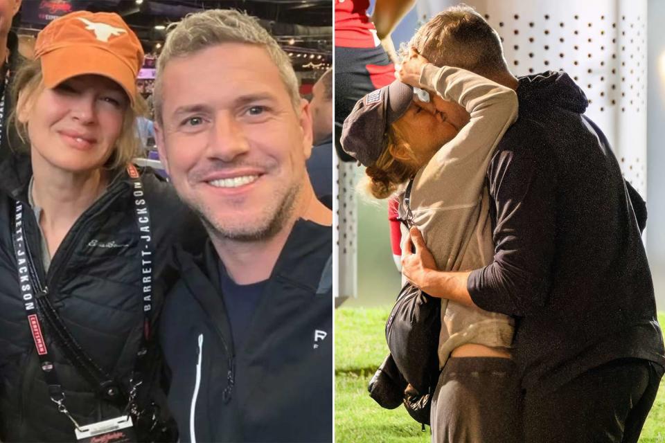 <p>Renee Zellweger/instagram, Diggzy/Jesal / SplashNews</p> Ant Anstead and Renée Zellweger enjoy a PDA-filled moment during Anstead