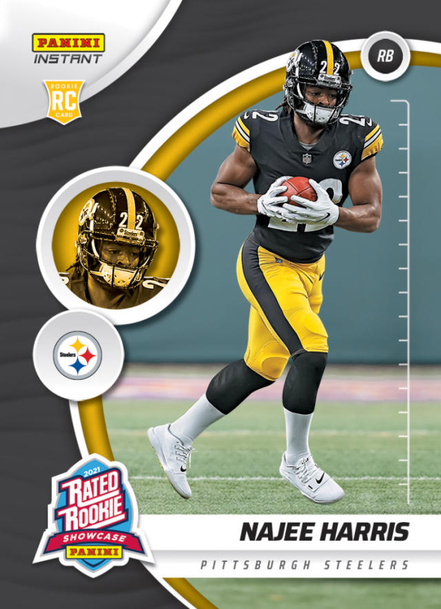 Najee Harris Pittsburgh Steelers 2021 Panini Phoenix Fire Burst #111 SGC  Authenticated 9 Rookie Card