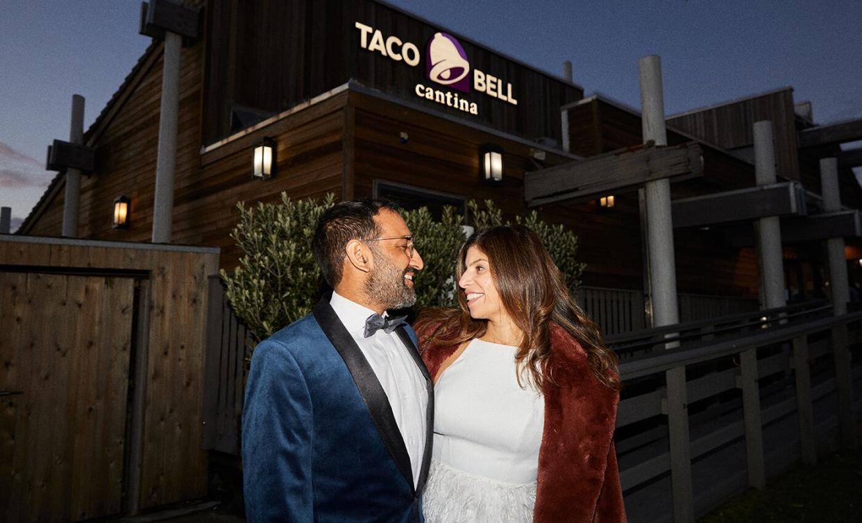 Sheel Mohnot and Amruta Godbole, FIRST COMES LOVE, THEN COMES TACOS: MEET THE COUPLE SAYING “I DO” AT THE TACO BELL METAVERSE WEDDING
