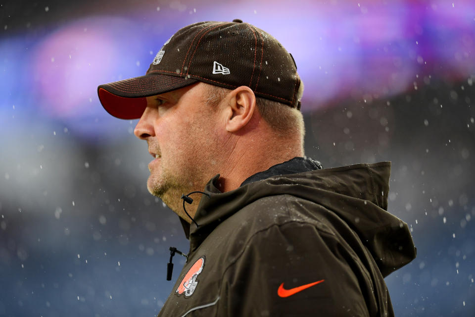 Freddie Kitchens reportedly decided that making a long-shot play even longer was better than burning a timeout.  (Billie Weiss/Getty)