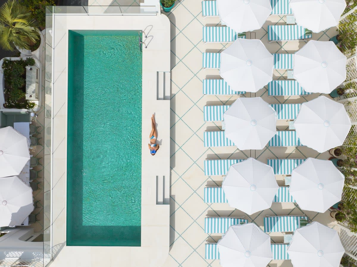 The pool at Hotel La Palma in Capri (Romain Réglade)