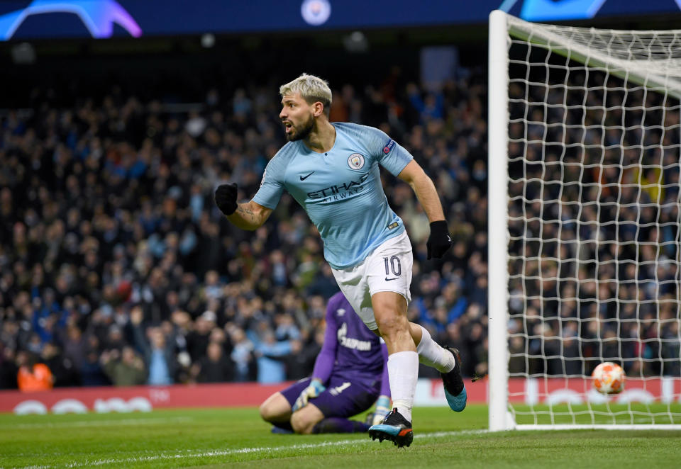 Sergio Aguero could fire Manchester City to a first Champions League triumph. (Credit: Getty Images)