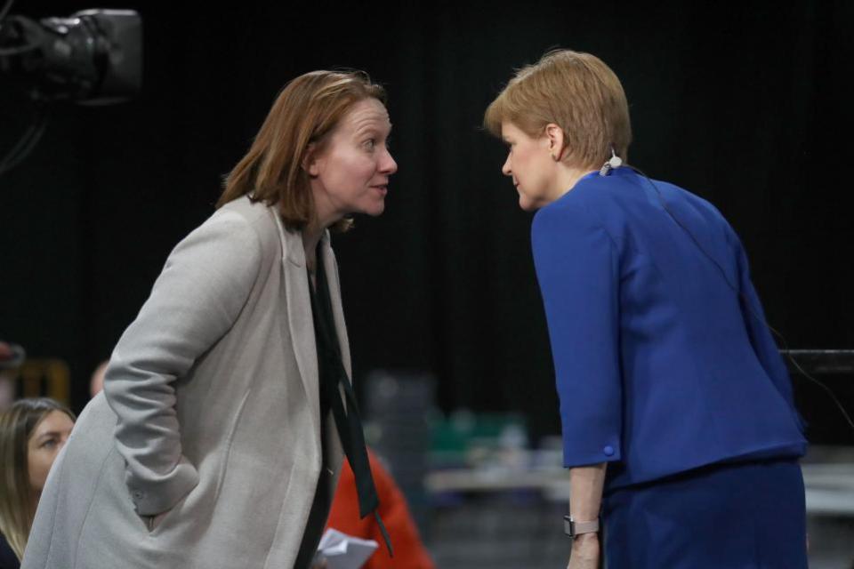 The Herald: Nicola Sturgeon and Liz Lloyd