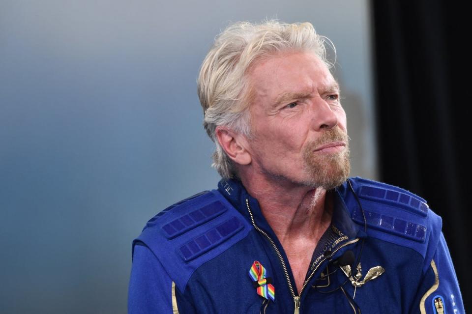 Richard Branson, pictured, is the CEO of Virgin Group, which controls more than 400 companies. His satellite company Virgin Orbit filed for bankruptcy and ceased operations last year. (AFP via Getty Images)
