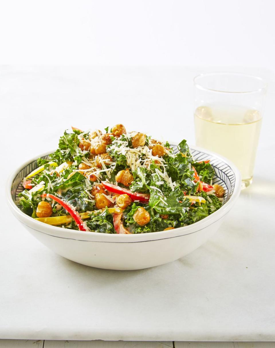 Crunchy Chickpea Kale Caesar