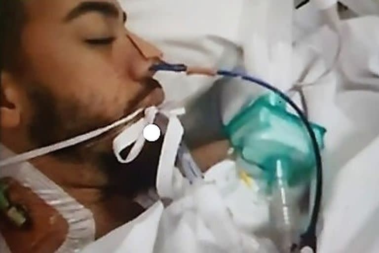 Daniel Cain permaneció un largo período en el hospital y estuvo en coma