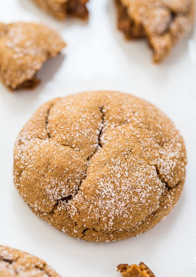 <strong>Get the <a href="http://www.averiecooks.com/2014/12/soft-chewy-molasses-gingerdoodles.html" target="_blank">Soft and Chewy Molasses Gingerdoodles recipe</a> from Averie Cooks</strong>
