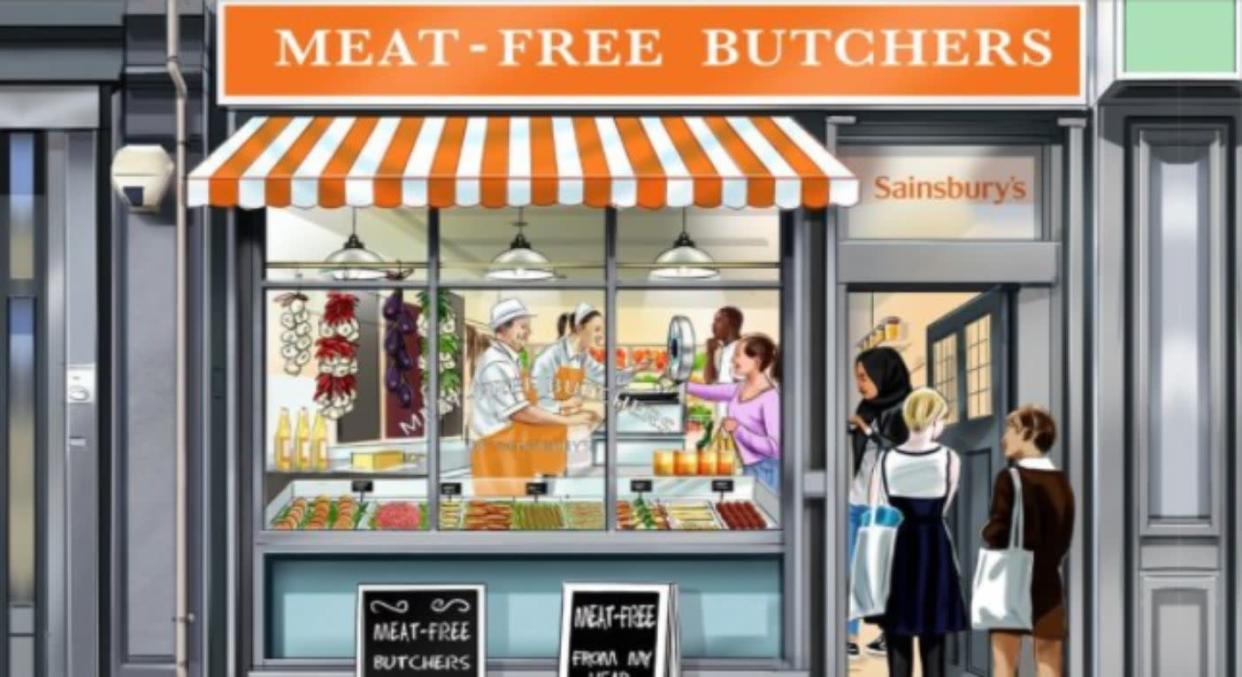 The store's pop-up will launch in time for World Meat Free Week. [Photo: Sainsbury's]