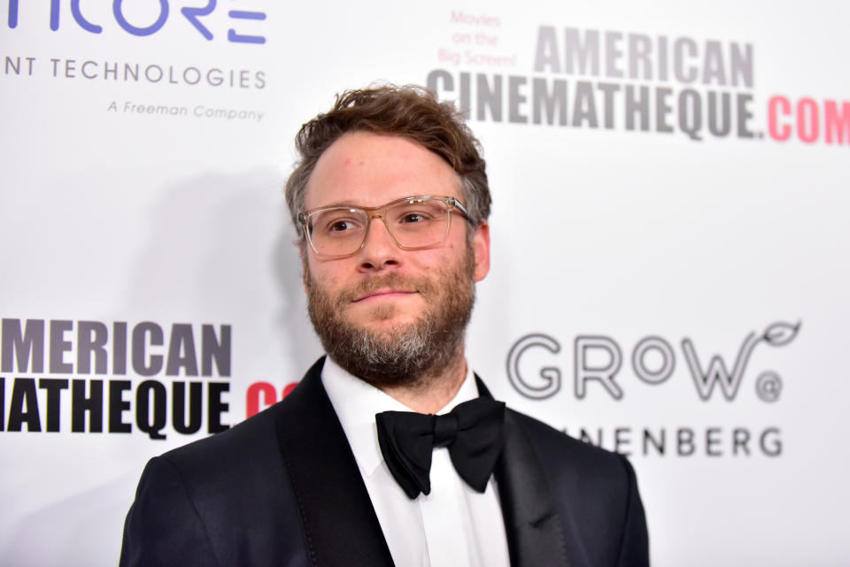 BEVERLY HILLS, CALIFORNIA - NOVEMBER 08: Seth Rogen attends the 33rd American Cinematheque Award Presentation Honoring Charlize Theron at The Beverly Hilton Hotel on November 08, 2019 in Beverly Hills, California. (Photo by Rodin Eckenroth/WireImage)