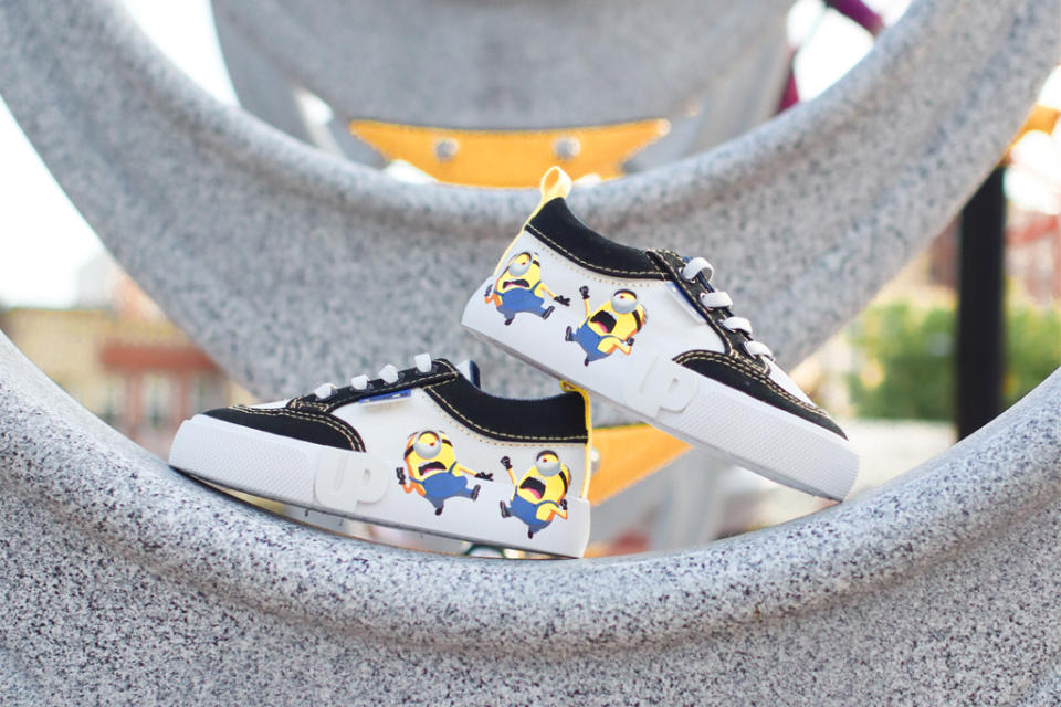 Ground Up kids’ lace-up sneaker featuring the Minions - Credit: Courtesy of Ground Up