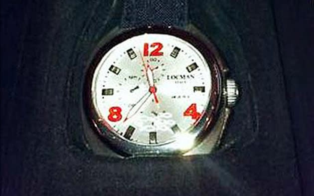 A watch given to Tony Blair by his Italian counterpart Silvio Berlusconi was put on eBay by none other than the Prime Minister's wife Cherie Blair. Valued at £300 this Locman Mare Titanium watch eventually sold for £98. Cherie Blair is a keen user of eBay - she sold her husband's autograph for £10 (eBay)