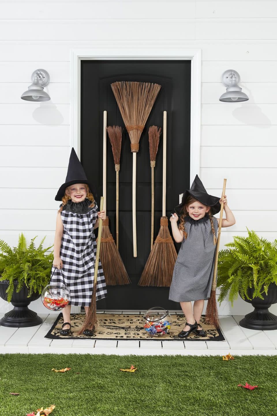 <p>Simple, sweet and a little bit country: Let their individual personalties shine by sewing shift dresses out of coordinating fabric — gingham, buffalo check, polka dots, the options are endless.<a href="https://www.countryliving.com/diy-crafts/g28304812/diy-witch-costume/" rel="nofollow noopener" target="_blank" data-ylk="slk:;elm:context_link;itc:0;sec:content-canvas" class="link "><br></a></p><p><a href="https://www.countryliving.com/diy-crafts/g28304812/diy-witch-costume/" rel="nofollow noopener" target="_blank" data-ylk="slk:Get the tutorial at Country Living »;elm:context_link;itc:0;sec:content-canvas" class="link "><em>Get the tutorial at Country Living »</em></a></p>