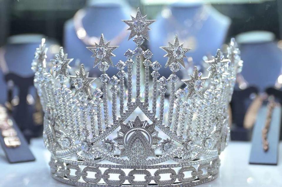 <p>Miss Universe Indonesia/Instagram</p> Miss Universe Indonesia crown