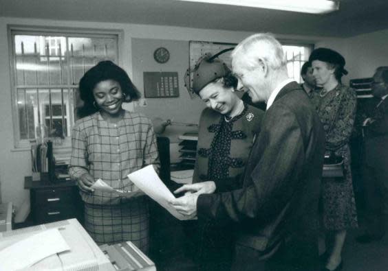 Queen Elizabeth II during a visit to the British Red Cross national headquarters in 1989 (PA) (PA)