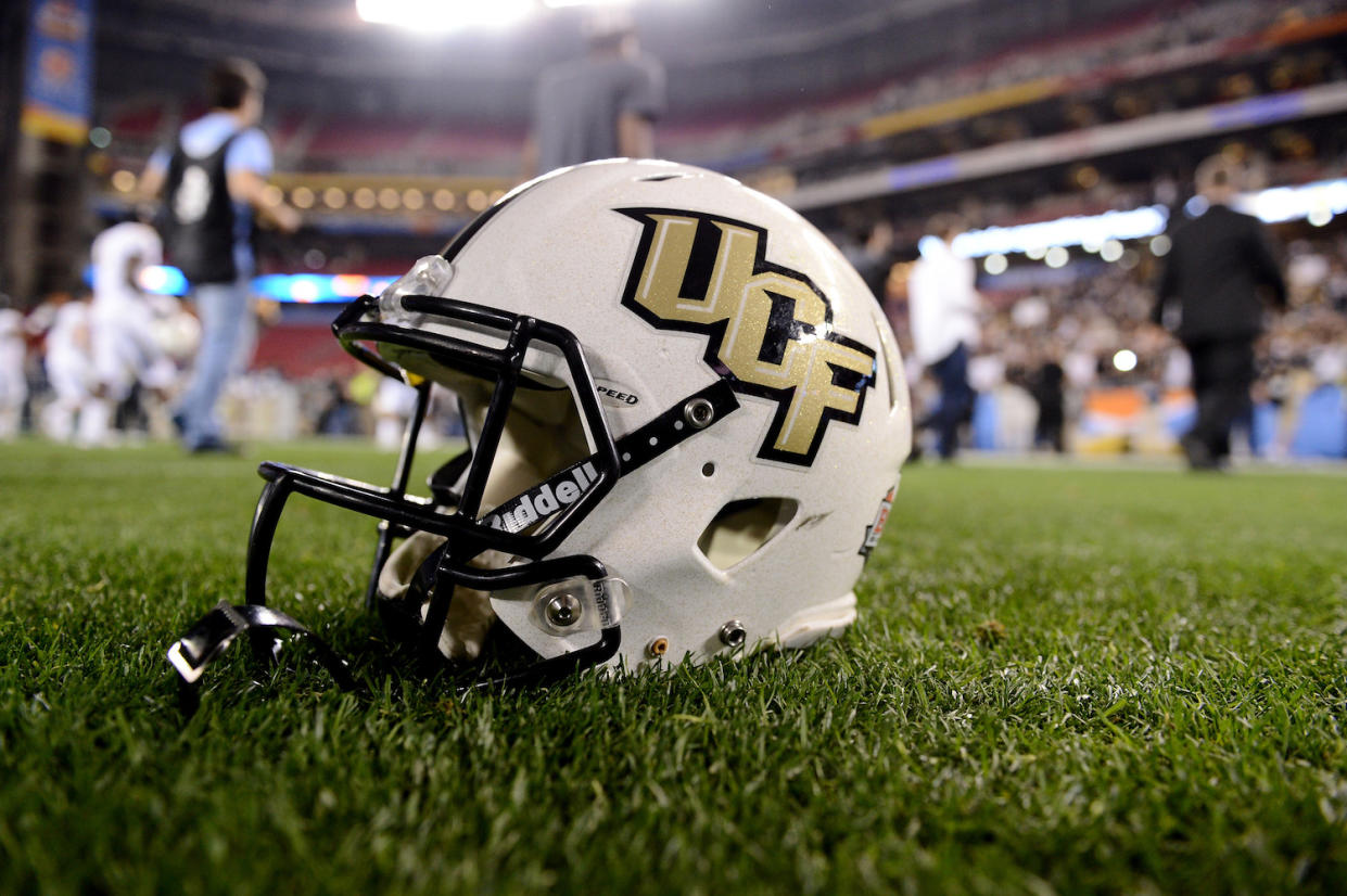 UCF presented its most audacious claim to the national championship yet on Saturday with a banner and rings declaring itself as college football’s king. (Getty)