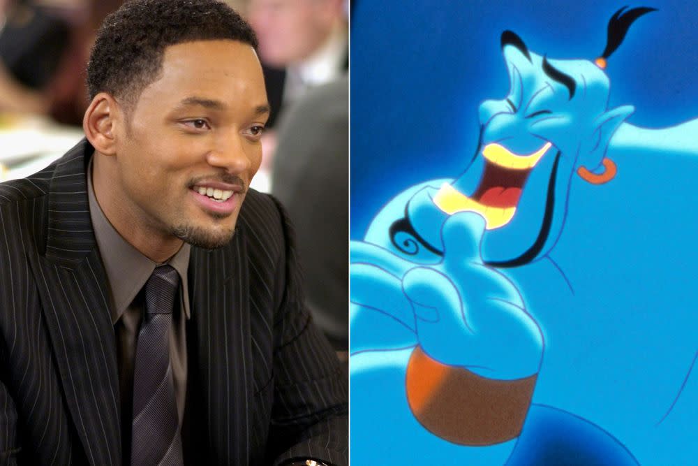 Will Smith and Robin Williams’ Genie (Credit: Entertainment Weekly)