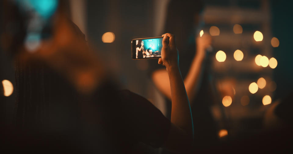 Bear in mind, despite the party rules, you can never 100% guarantee you're not being photographed or filmed, warns our relationship expert. (Getty Images)