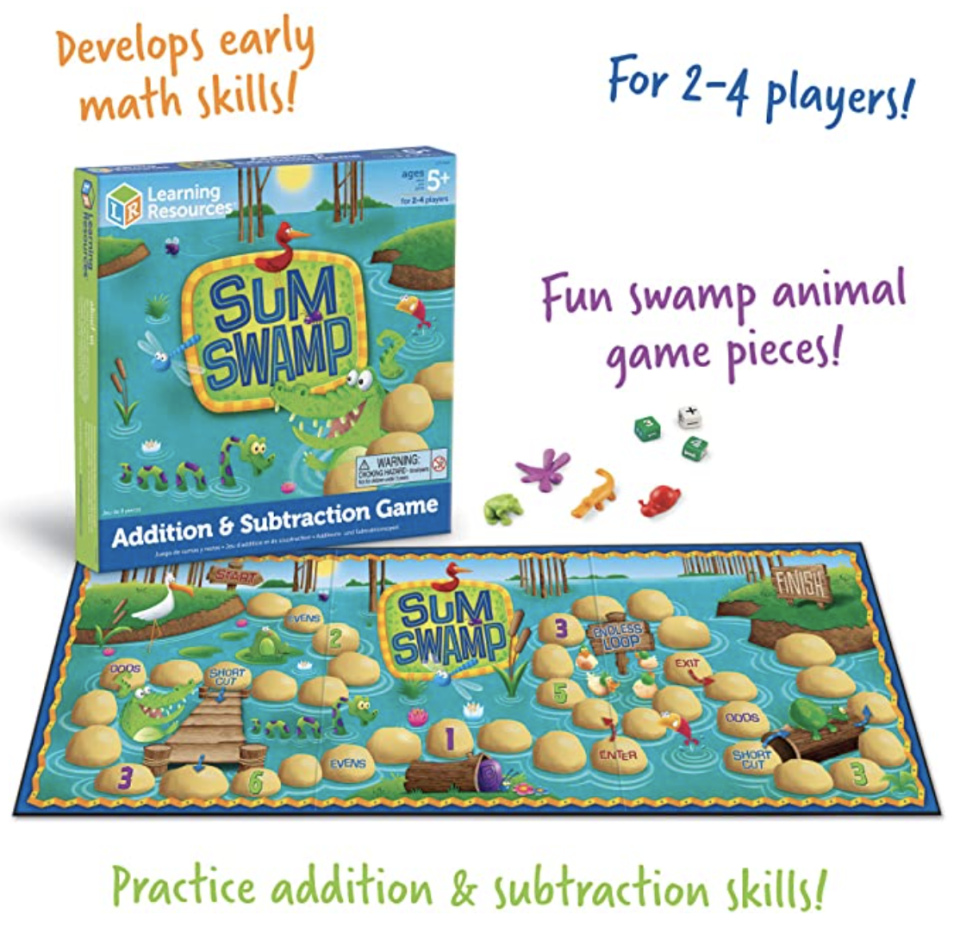 Sum Swamp Addition and Subtraction Game. PHOTO: Amazon