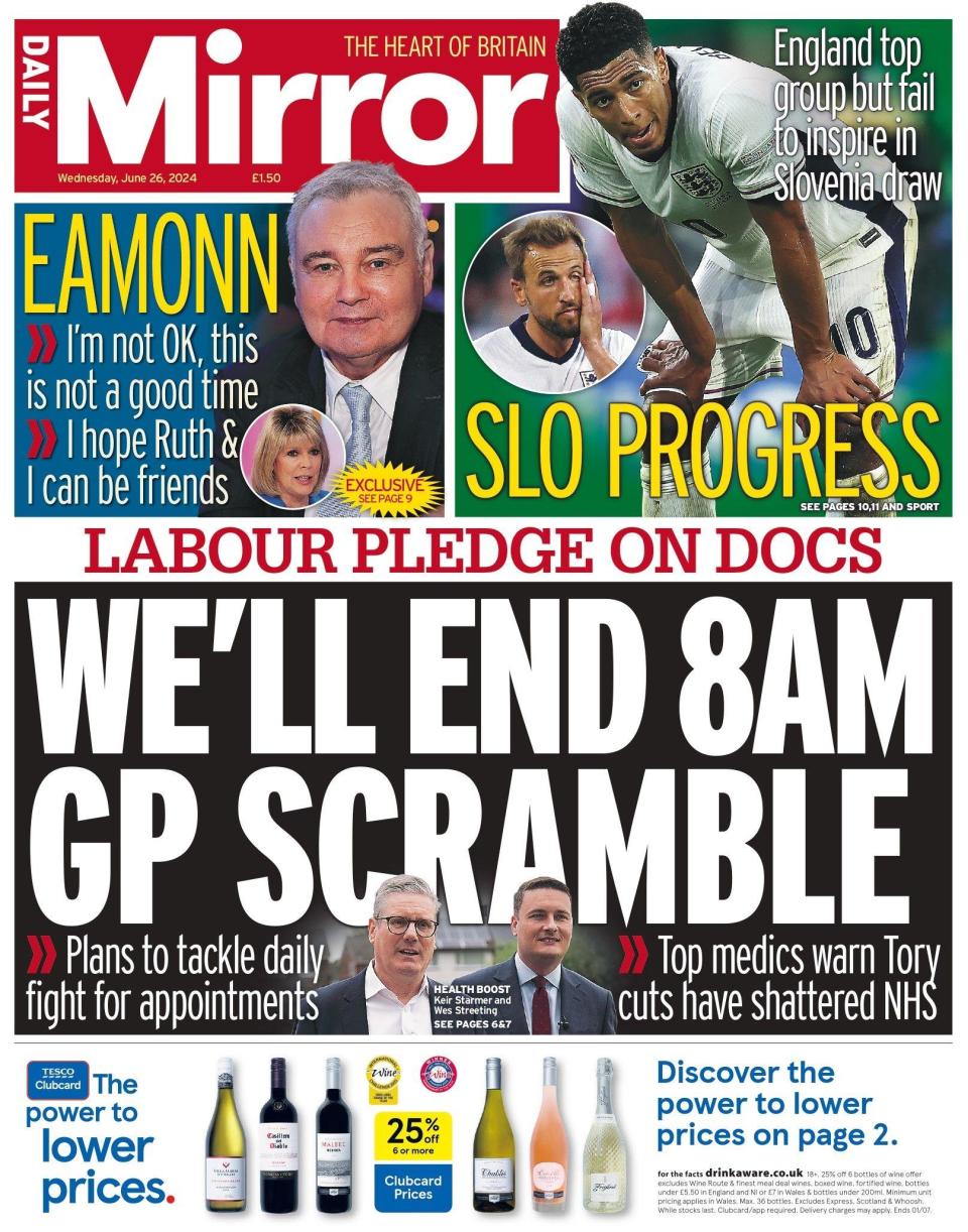 Daily Mirror: We'll end 8am GP scramble