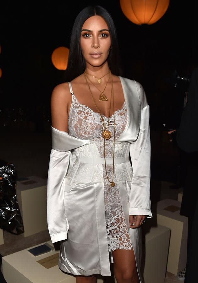 Kim's necklace was reportedly found. Source: Getty