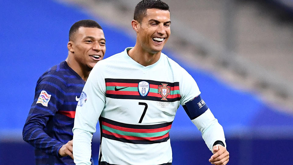 Cristiano Ronaldo, pictured here in action for Portugal against France. 