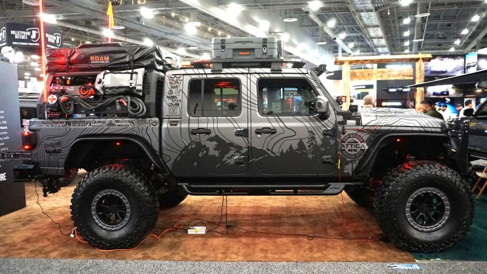 sema jeeps, broncos and 4x4s