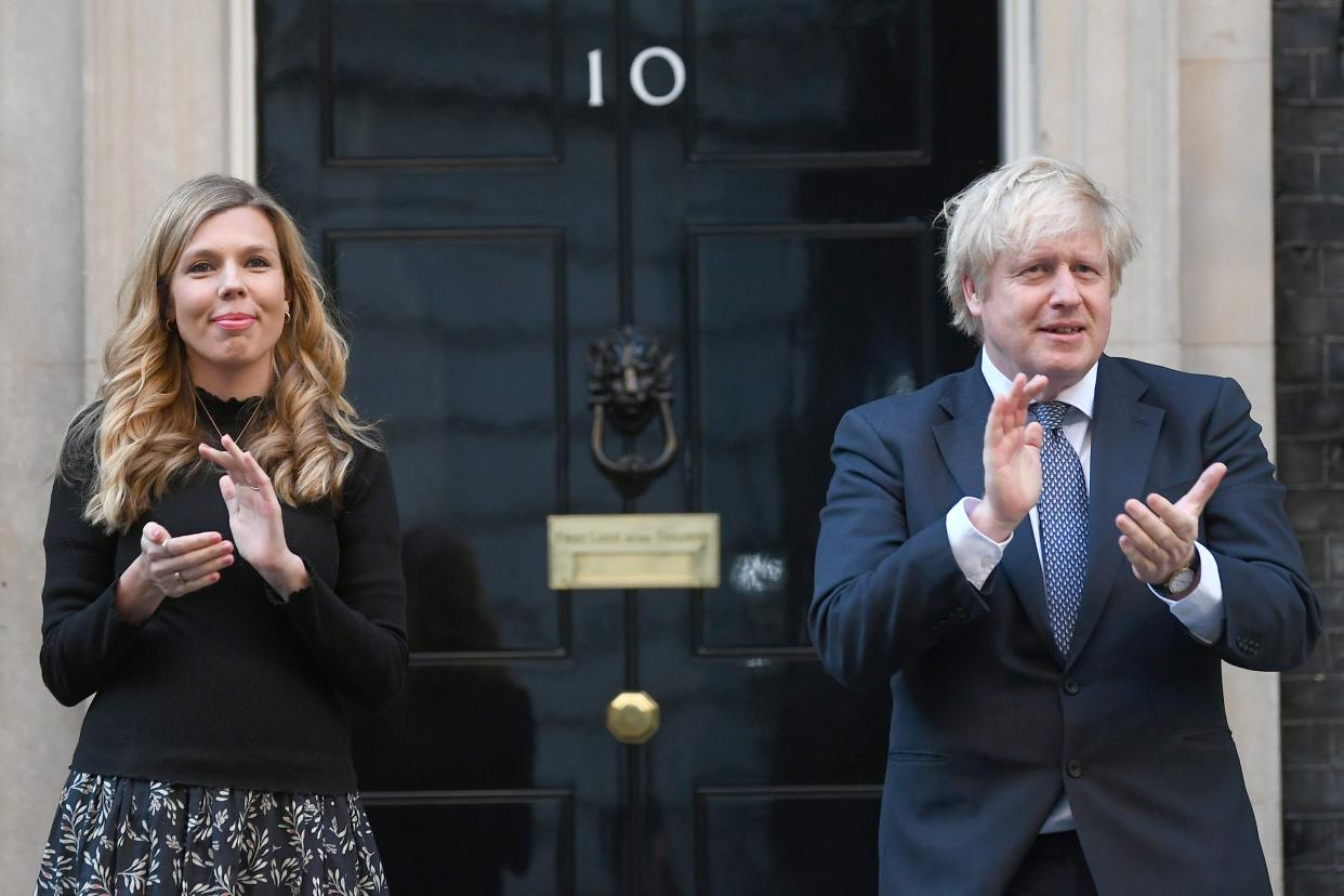 <p>Boris Johnson and Carrie Symonds have faced questions over who footed the bill for their Number 11 flat makeover</p> (PA)