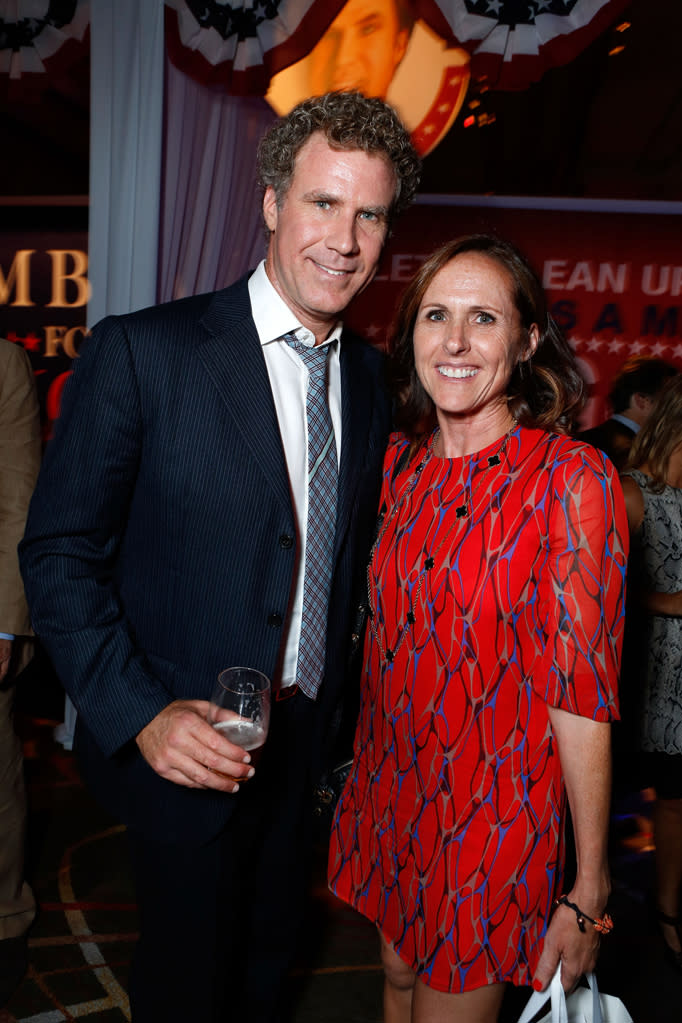 Will Ferrell and Molly Shannon attend the Los Angeles premiere of "The Campaign" on August 2, 2012.