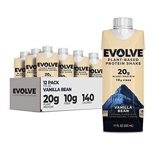 <p>Plant-Based Protein Shake</p><p>amazon.com</p><p>$31.14</p><p><a href="https://www.amazon.com/dp/B06Y132681?tag=syn-yahoo-20&ascsubtag=%5Bartid%7C2141.a.20491264%5Bsrc%7Cyahoo-us" rel="nofollow noopener" target="_blank" data-ylk="slk:Shop Now;elm:context_link;itc:0;sec:content-canvas" class="link rapid-noclick-resp">Shop Now</a></p><span class="copyright">Evolve</span>