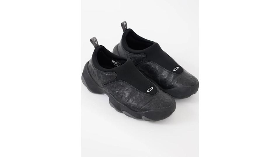 Black Neoprene & Embossed Leather Team Flesh Sneaker - Oakley