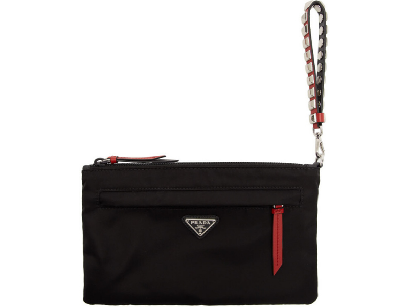 Prada Black Small New Vela Pouch