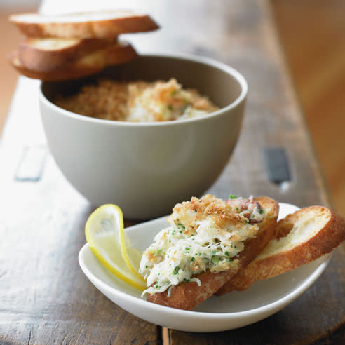 Warm Maryland Crab Dip with Lemon Panko Topping