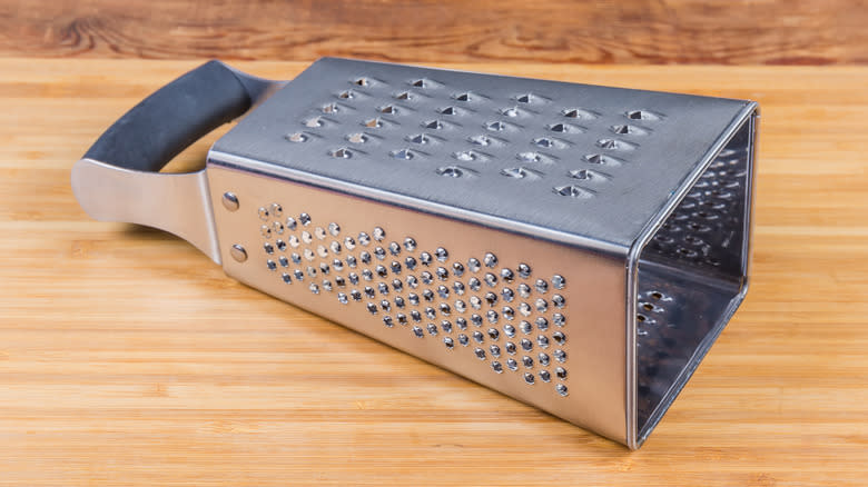 Box cheese grater on side 