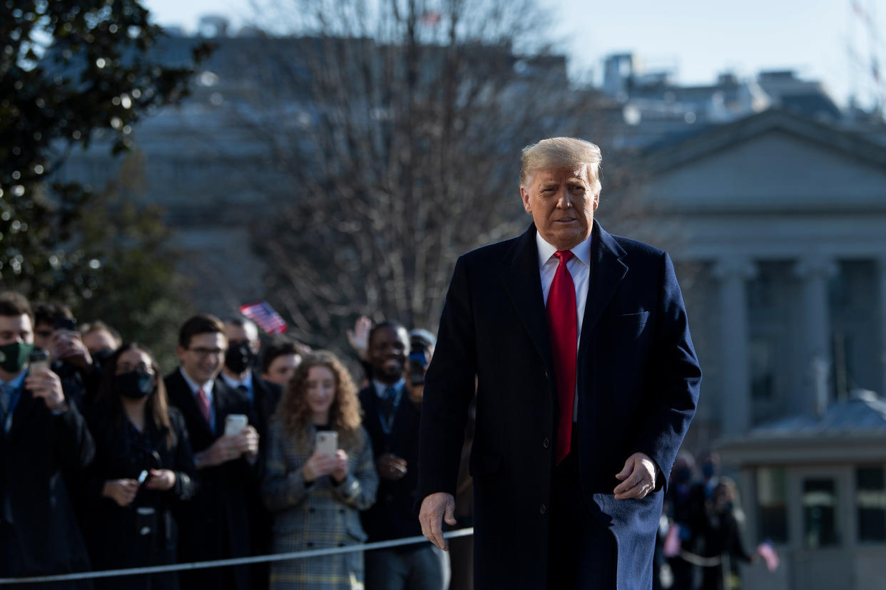 The NFL has often appeased or declined to engage president Donald Trump, but that changed over the past year. (Photo by BRENDAN SMIALOWSKI/AFP via Getty Images)