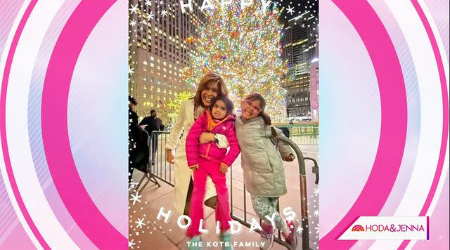 <p>NBC</p> Hoda Kotb's Holiday Card