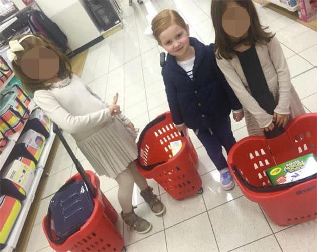 Pixie shopping with friends. Source: Instagram.