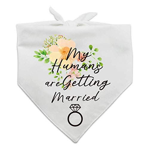 20) My Humans are Getting Married Dog Bandana