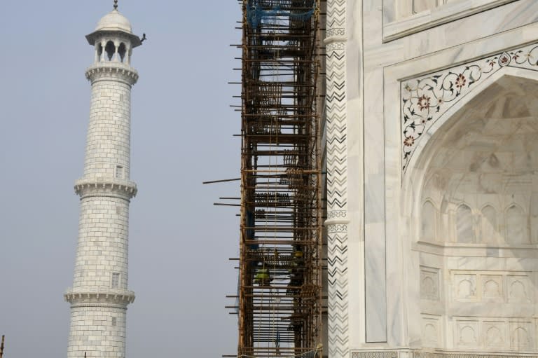 According to government figures, nearly 6.5 million people -- mainly from India -- visited the historic Taj Mahal in Agra last year