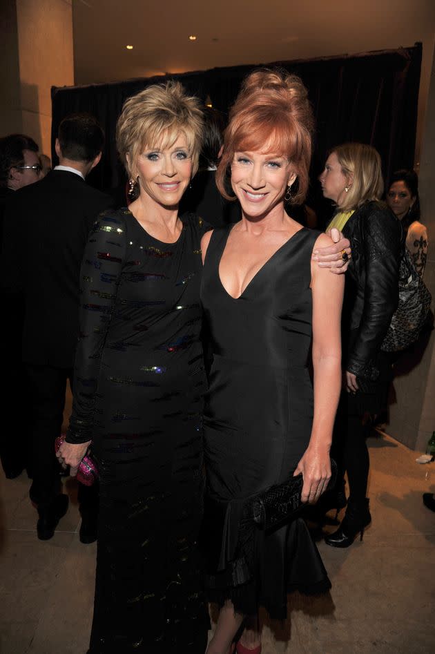 Jane Fonda, left, and Kathy Griffin are pictured in 2012.
