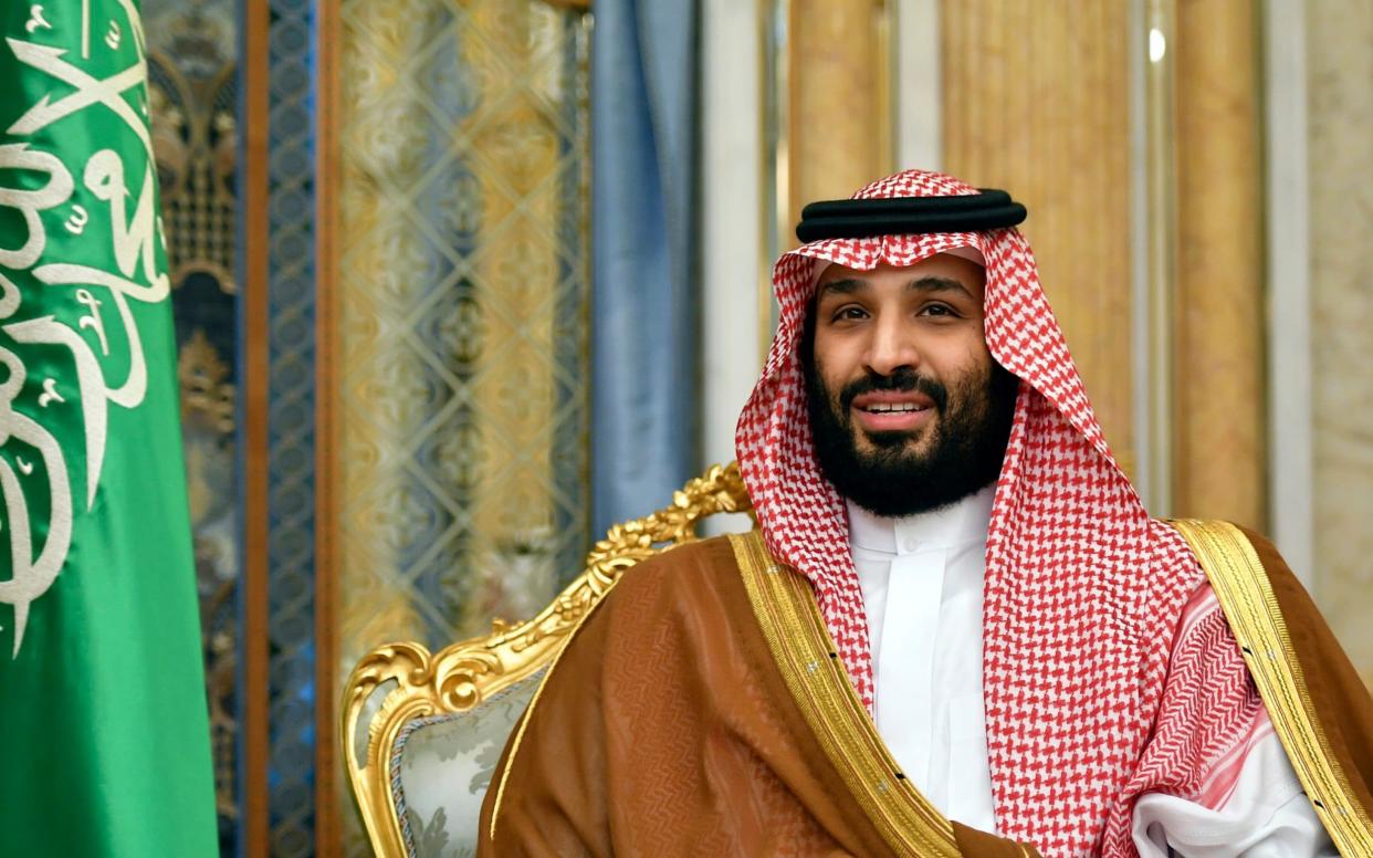 Saudi Arabia's Crown Prince Mohammed bin Salman spoke for the first time since the air strikes - Pool AFP