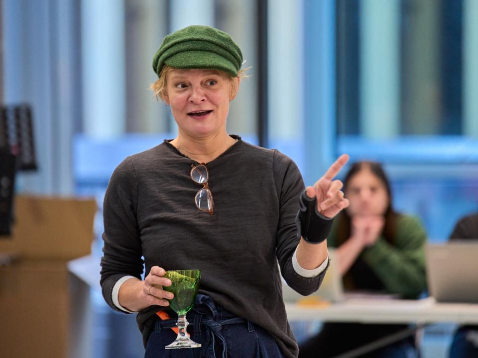 Martha Plimpton in rehearsal for As You Like It (Manual Harlan)